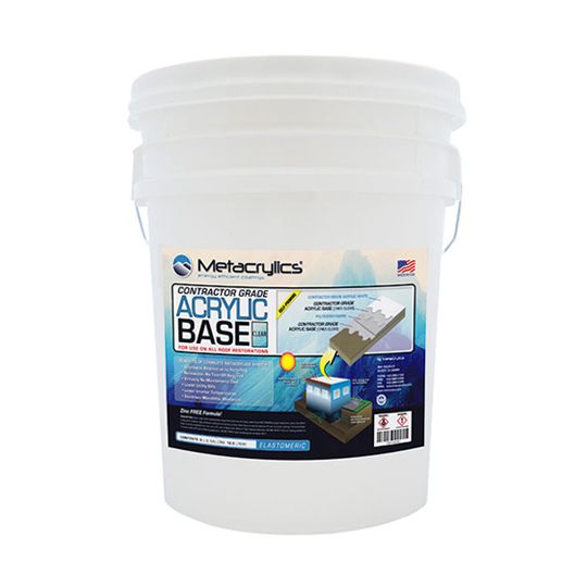 Metacrylics Acrylic Base Elastomeric Roof Coating - 5 Gallon Pail — Adhesives, Caulks & Sealants — MTACAB5G