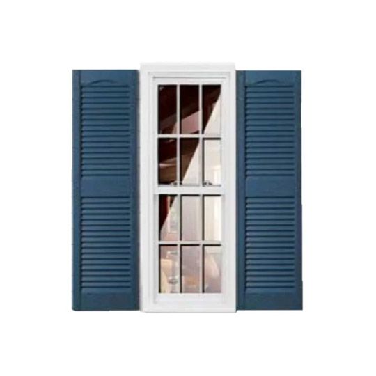Girardin Moulding Cathedral Top Louver Shutters — GIRCTLV12X59MBL