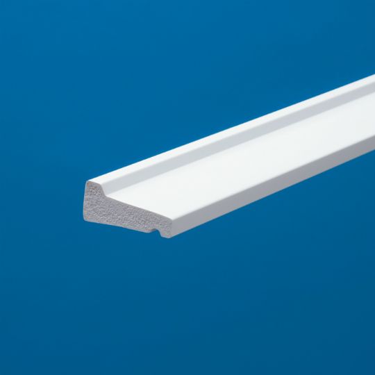 CertainTeed Siding 11/16" x 1-5/8" x 16' Restoration Millwork Drip Cap - Smooth Satin Finish