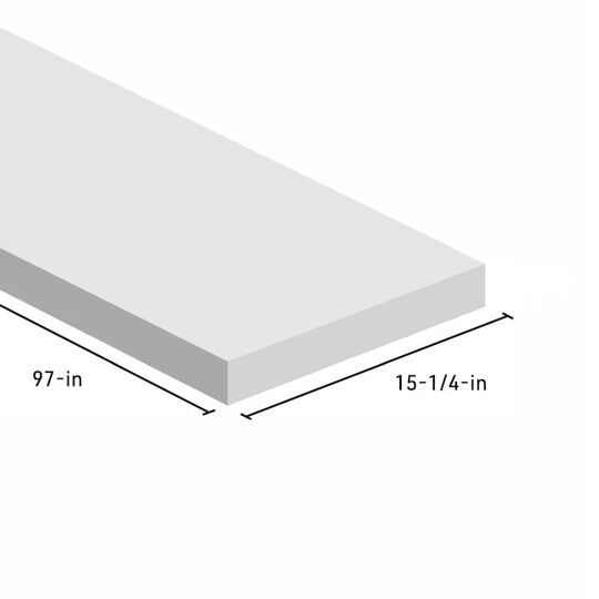 Roseburg Forest Products 15-1/4" x 97" Redishelf MDF Kaiwahine Square Nose
