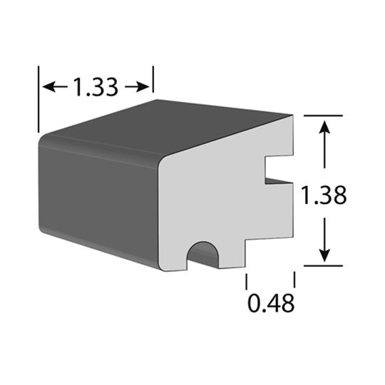 Kleer 1-1/2" x 1-1/4" x 16' Sill Nose