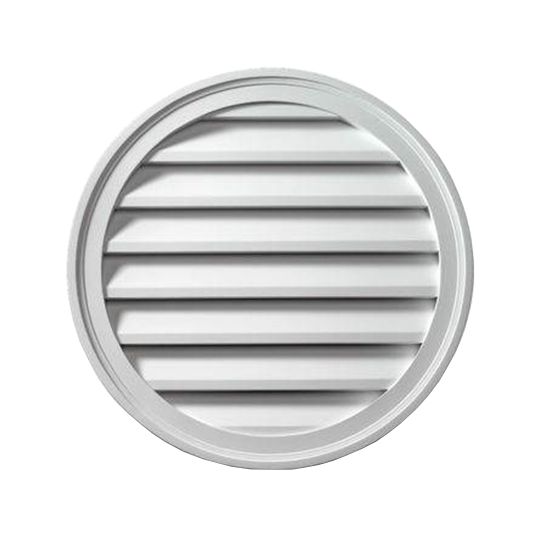 Fypon Molded Millwork 48" Round Smooth Decorative Louver