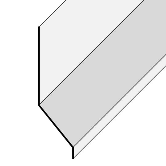 Flamco 29 Gauge (Standard) x 7-1/2" x 10' Galvanized Apron Flashing