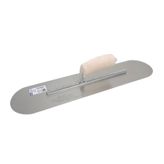 Marshalltown 20" x 5" Stainless Steel Exposed Rivet Pool Trowel