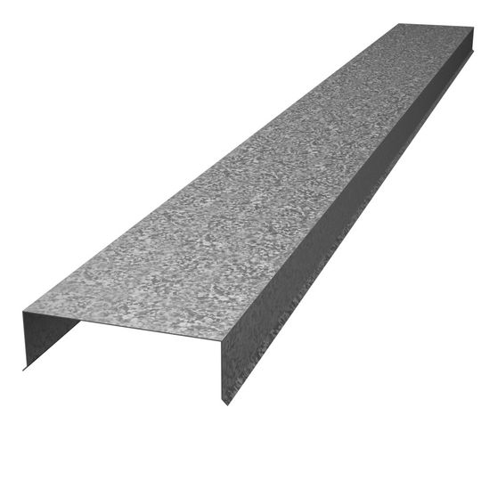 TRI-BUILT 28 Gauge x 2" x 10" x 2" Galvanized Coping