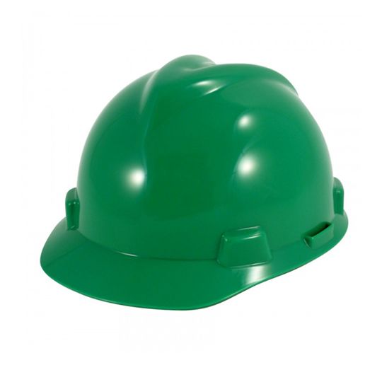 MSA Safety V-Gard Slotted Hard Hat with Staz-On Suspension — ORG6835649