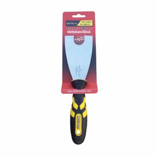 C&R Manufacturing 2-1/2" Stainless Steel Paint Scraper with Soft Grip Handle