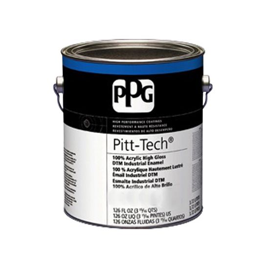 PPG Industries (90-377) Pitt-Tech Interior/Exterior High Gloss Dtm Industrial Enamel with Deep Rustic Base - 1 Gallon Can