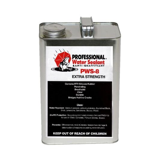 Professional Products of Kansas Professional Water Sealant & Anti-Graffitiant PWS-8 Extra Voc <100 - 1 Gallon Can