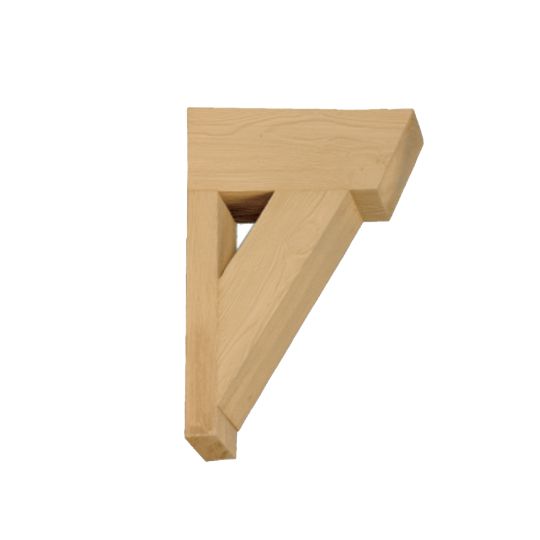 Fypon Molded Millwork 3-1/2" x 12" x 20" Timber Texture Bracket
