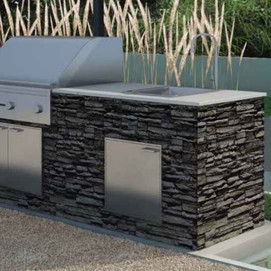 Eldorado Stone Stone Metropolitan Signature Outdoor Kitchen Kit Unclad