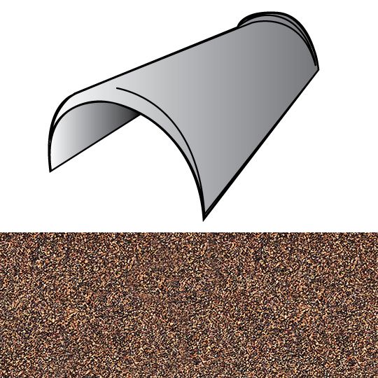 Unified Steel 6" x 14.5" Cap Mission Trim Hip & Ridge — BORMCBC