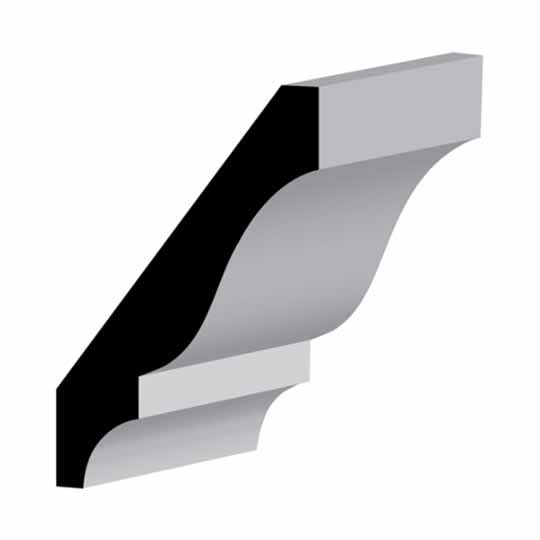 Wholesale Millwork 9/16" x 3-5/8" Primed Finger-Jointed Crown Moulding
