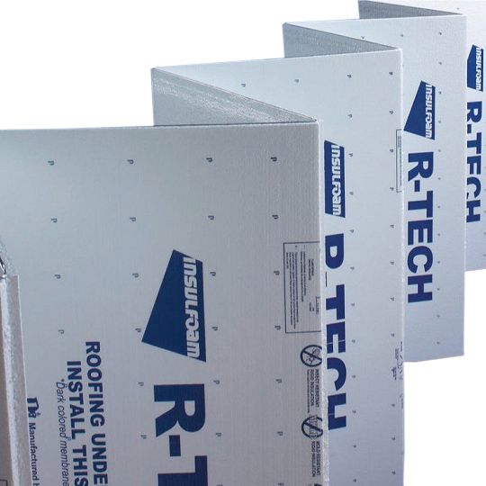 InsulFoam 1/2" x 4' x 50' R-tech EPS Rigid Fanfold Insulation - Sold per Sq.