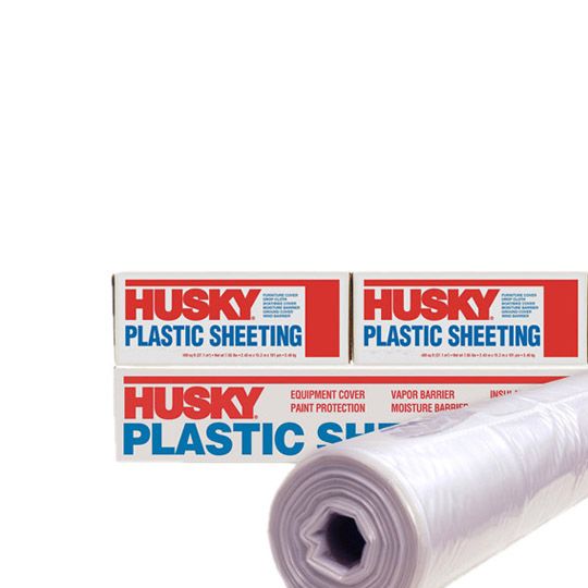 Husky 1 mil x 12' x 400' Plastic Sheeting