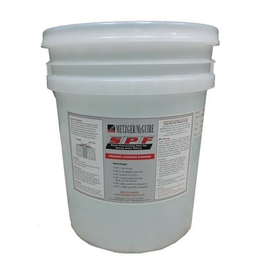 Metzger/McGuire Spf-p Stain Preventing Film for Polyurea Joint Fillers — Waterproofing — MTZMMSPFP5GAL