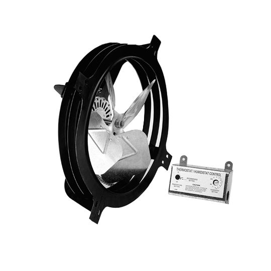 Air Vent Gable-Mount Power Attic Ventilator with Humidistat/Thermostat - 1620 Cfm