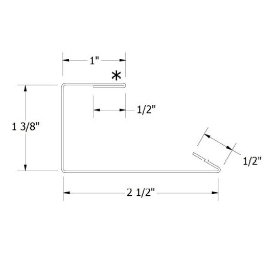 ATAS International 12' Channel Trim - Metal