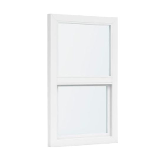Ply Gem 35-1/2" x 35-1/2" 1500 Beveled Single Hung Half Screen with Clear Glass