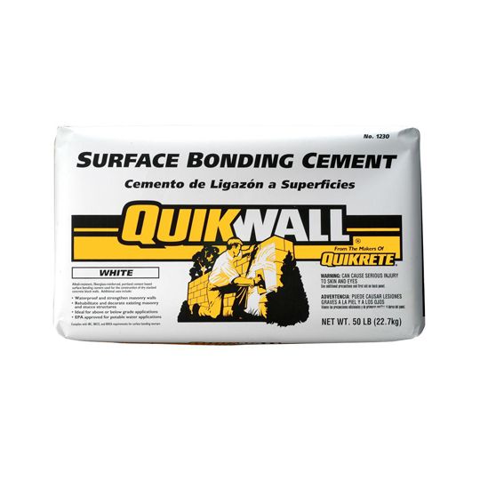 Quikrete Quikwall Surface-Bonding Cement - 50 Lb. Bag — QKC123150