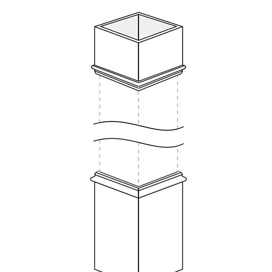 CertainTeed Siding 8" x 8" x 9' Column Wrap - Smooth