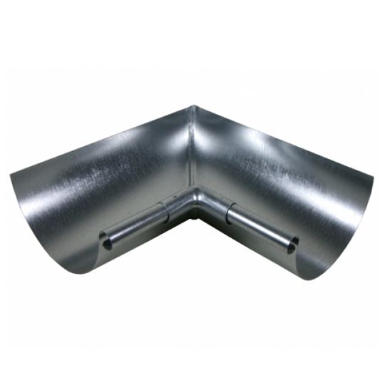 Berger Building Products 26 Gauge 6" Half Round Inside Galvanized Steel 90° Miter