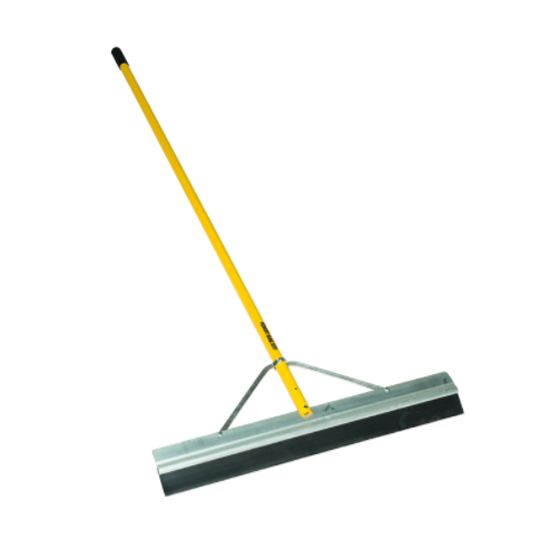 Seymour Midwest 24" x 66" Midwest Rake S550 Professional Seal Coat Squeegee with Black Rubber Blade