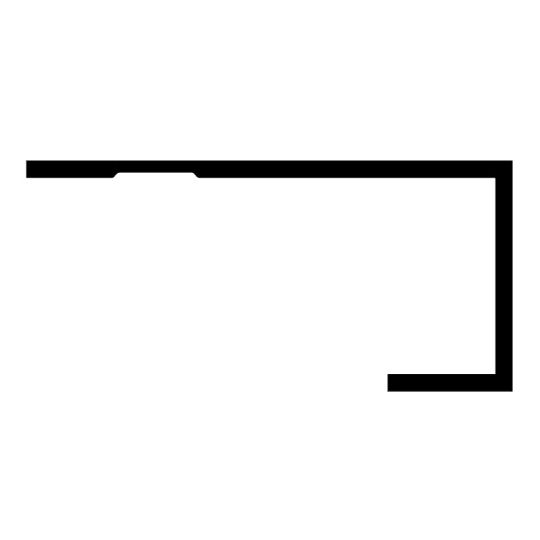 Flannery Trim 3/4" x 3/8" Wood Panel J-Mold — FLNWPJ75375CF