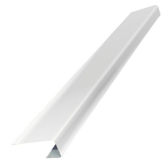 TRI-BUILT 1-1/2" C-Style Non-Notched Aluminum Drip Edge — Flashings — TRIQECD1510WANN