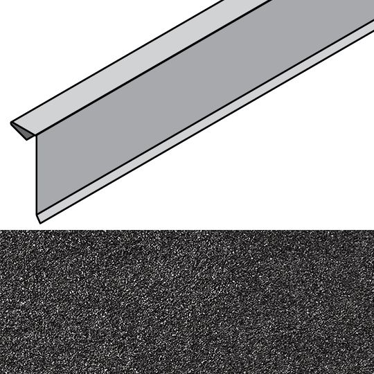 Unified Steel 1-1/2" x 4-1/4" x 79" Rake Cover — BORRCOV79CH