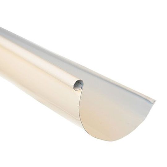 Berger Building Products .032" x 7" x 10' Half Round Painted Aluminum Gutter Single Bead