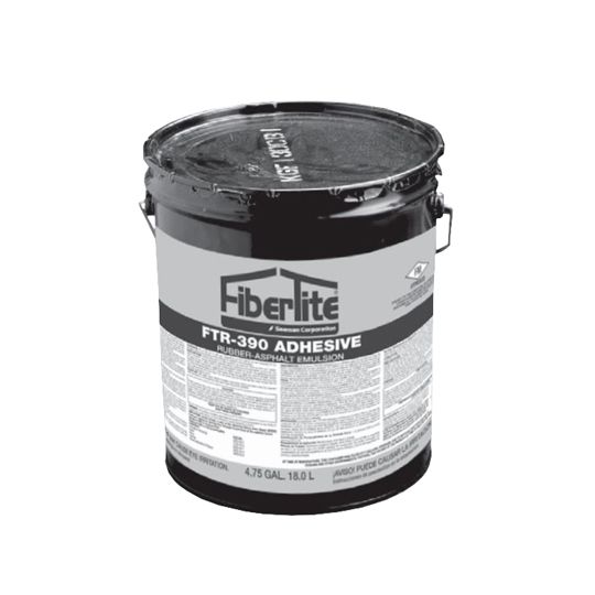 Fibertite Seaman Ftr 390 Fleece Back Adhesive (Rubber-Asphalt; Water Borne) - 5 Gallon Pail