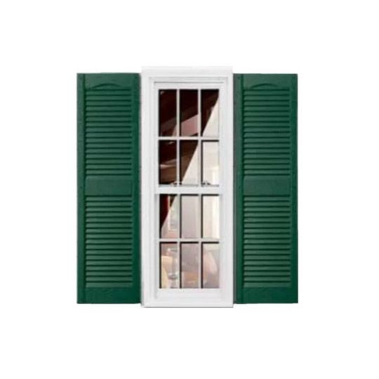 Girardin Moulding Cathedral Top Louver Shutters — GIRCTLV14X47DG