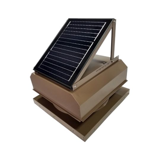 Attic Breeze AB-2543A 25 Watt Cma Model (Gen Iii) Curb-Mount Attic Fan with Attached Solar Panel