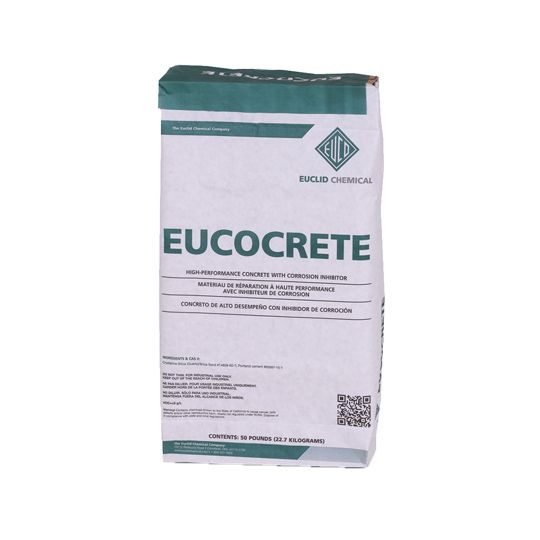Euclid Chemical Eucocrete High-Performance Concrete with Corrosion Inhibitor - 50 Lb. Bag