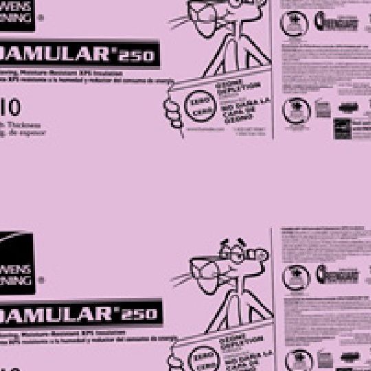 Owens Corning B (0.75" to 1") Tapered Foamular 250 Extruded Polystyrene (XPS) Rigid Foam Insulation