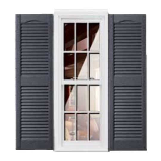 Girardin Moulding Cathedral Top Louver Shutters — GIRCTLV14X55CH