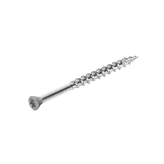 Starborn Industries #8 x 2-1/2" Headcote 305 Stainless Trim Head Deck Screws - Box of 100