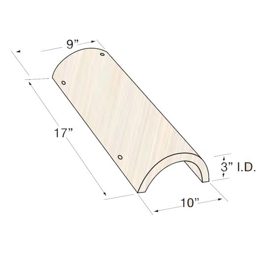 Eagle Roofing Products 10" x 17" Eaglelite Capistrano Trim Tile — EGLLCA8807MASCA