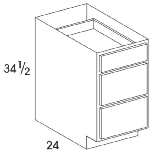 Wolf Home Products Grantley 3 Drawer Base Cabinet