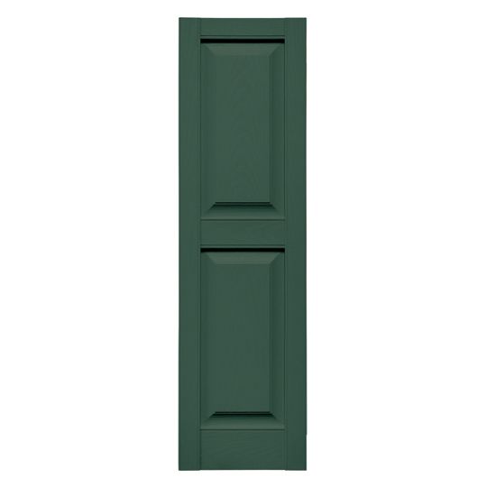 TRI-BUILT Standard Cottage Style Raised Panel Shutters (Pair) — TRI026714028