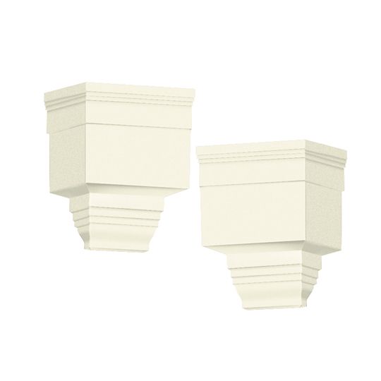 Mid-America Exterior Dentil Trim Left and Right End Cap Kit — MABEDCEC034