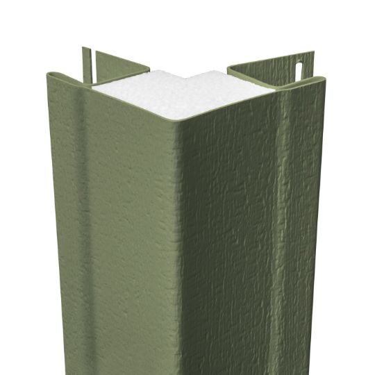 CertainTeed Siding 1-1/4" x 10' CedarBoards Insulated Outside Cornerpost with Foam Insert - Woodgrain Finish — CEROSCPINSCSP
