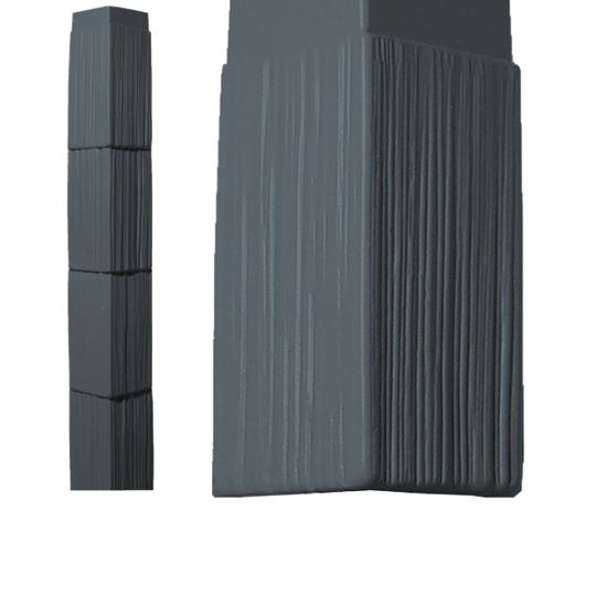 Foundry Specialty Siding 10" Staggered Shake Corner Piece with J-Channel — FOUOSCPJSS10OS