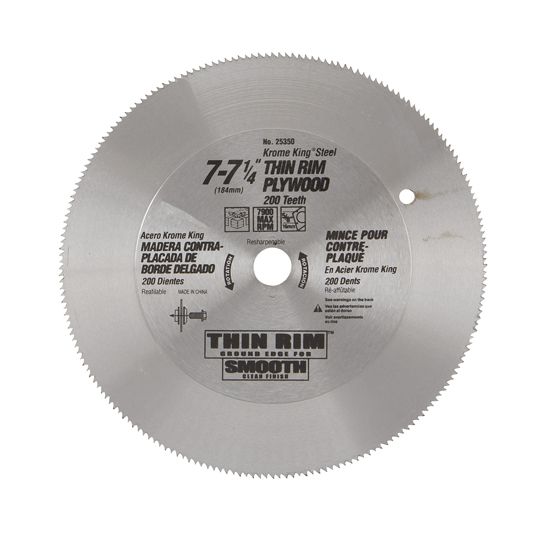 LTW Supply 7-1/4" Plywood Saw Blade