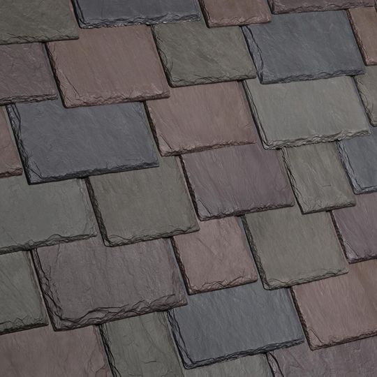 Davinci Roofscapes Multi-Width Slate - Bundle of 28 — Slate Roofing — DAVMWSLVY
