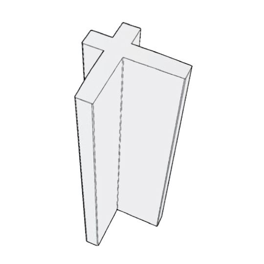 Royal Building Products Celect Inside Corner Post — ROYCIC1PSTD10GRV