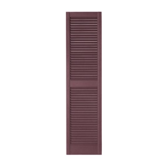 Mastic 15" x 25" Standard Open Louvered Shutters - Regular Style — ACOVINLV1525SK