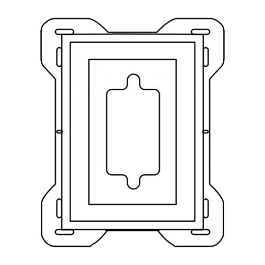 Mid-America Recessed Mini Mounting Block — MABMMRM409