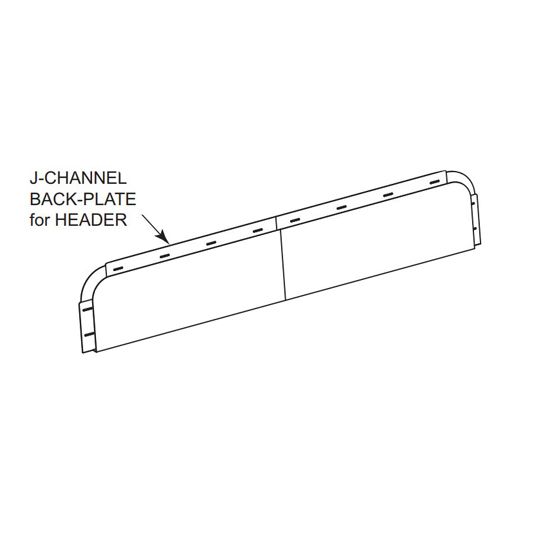 Mid-America J-Channel Back Plate — MABJCHBP439001